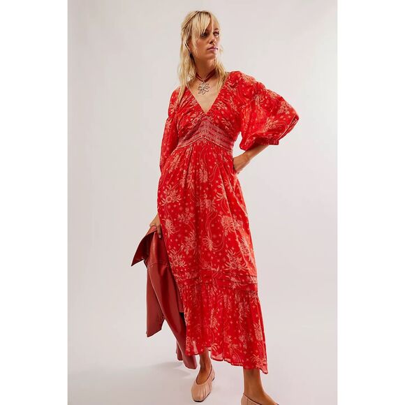 Free People Golden Hour Maxi Dress Size M - Picture 1 of 10